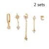 Women's Fashion Star Moon Element Earrings Set