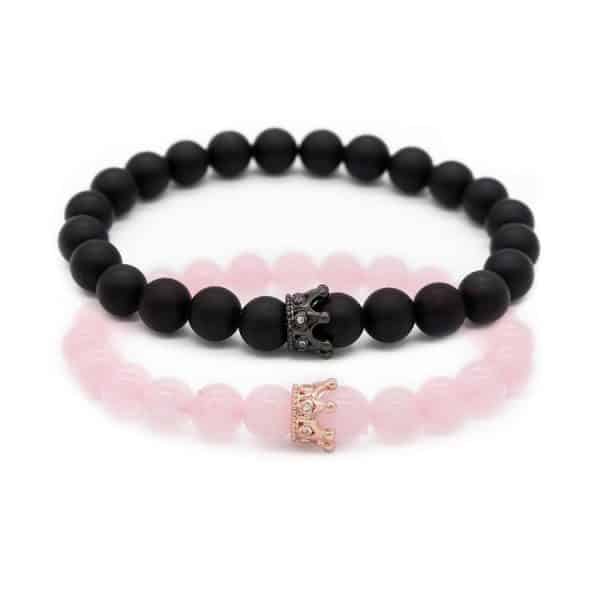 Volcanic Stone Bracelet Crown Natural Stone Couple Bracelet