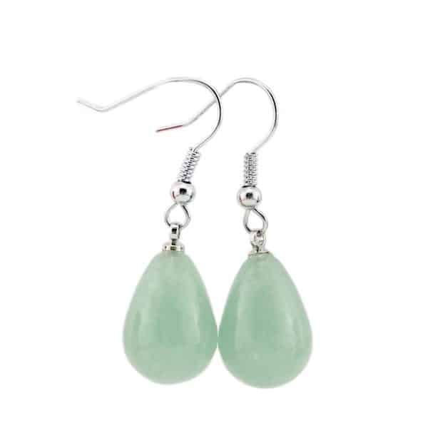 Creative Drop-shaped Gem Crystal Rough Stone Earrings