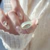 Agate Ring Natural Brazil Handheld Flexible Ring Jade