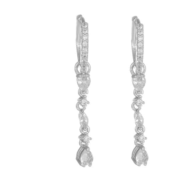 Women's Fashion Geometric Zirconia Earring Set