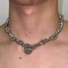 Hip Hop Necklace Future Sense Heavy Industry Winding Steel Titanium Metal