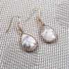Vintage Natural Crystal Drop Earrings