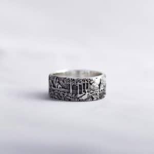 Retro Personality Couple Random Pattern Ring Fashion All-matching