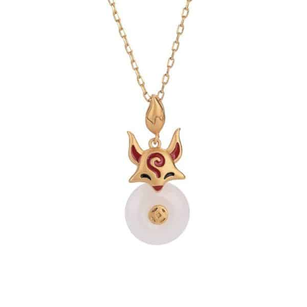 Fox Peace Buckle Vintage Necklace For Women