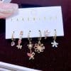 Women's Fashion Exquisite Flower Earring Set