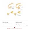 3 Piece Set Of Cold Wind Micro-inlaid Zircon Non-hole Ear Clips