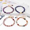 Accompanying Stone Beads Bracelet Women's Irregular Stone Lobster Buckle
