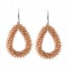 Drop-shaped Glass Crystal Earrings