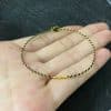Two-tone Four-strand Braid Dorje Knot Ultra-fine Bracelet