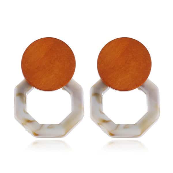 Woven Simple Personality Rattan Drop Earrings
