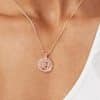 Amazon Personalized Carved Coin Pendant Beautiful Bohemian Necklace Romantic