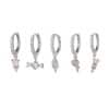 Light Luxury Snake Shaped Earring Set