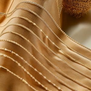 Stainless Steel Water Corrugated Chain Ladies Clavicle Chain