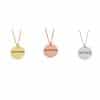 Stainless Steel Geometric Wafer Necklace Pendant