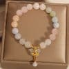 Candy Color Natural Morganite Bracelet Crystal Jade