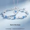 Beating Heart Necklace Light Extravagant Love Heart Ocean Heart Clavicle Chain Jewelry Suit