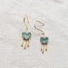 Water Drop Love Tassel Socialite Exquisite Petite Earrings