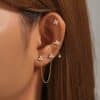 925 Sterling Silver Butterfly Star Devil's Eye Set With Diamond Earrings
