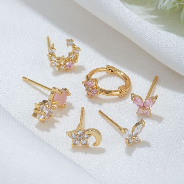 Women's Fashion Six-piece Earring Set