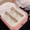 Women's Full Diamond Water Drop Earrings