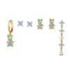 Little Bear Flower Earring Set Fashion Artistic Sense
