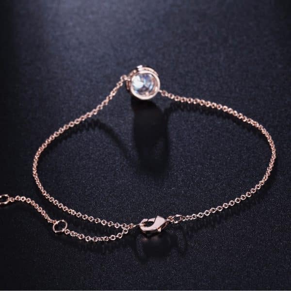 Crystal Women's Bracelet Zircon Micro-inlaid White Gold Plated Jewelry