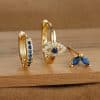Lady Temperament Trendy Earrings Buckle Stud 3-piece Set
