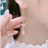 Tassel Earrings Long Water Drop Zircon