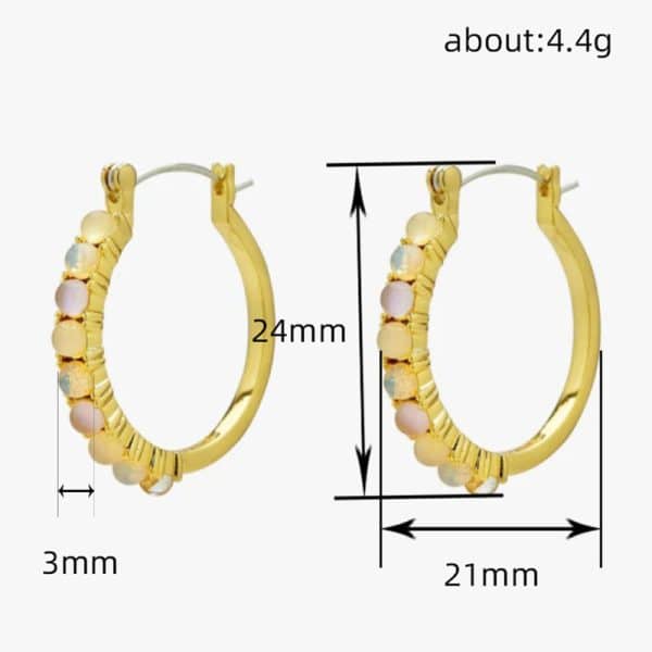 Circle Geometry Simple Retro Sweetheart Earrings Fashion