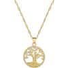 Gold-plated Micro-inlaid Full Rhinestone Zircon Lucky Tree Light Luxury Cross-border Necklace