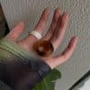 Chinese Style Irregular Resin Wide Ring
