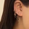 European And American Cross-border Simple Cross Butterfly Set Earrings