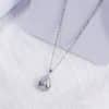 Water Drop Rose Gold Rhinestone Elegant Pink Color Necklace