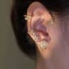 Vintage Light Luxury Rose Earrings Set With Zircon Earrings