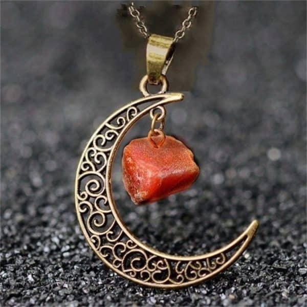 European And American Jewelry Natural Stone Crystal Necklace