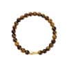 Tigereye Small Fish Pendant Handmade Beaded Bracelet