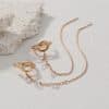 Korean Style Micro Set Zircon Flower Super Fairy Tassel Earrings Fashion Long Tassel Versatile Ear Line Earrings Female