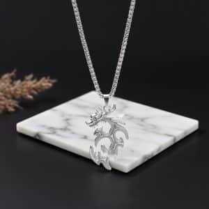Luminous Flame Dragon Necklace Personality