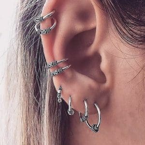 Boho Fashion Creative C-shaped Stud Earrings Set