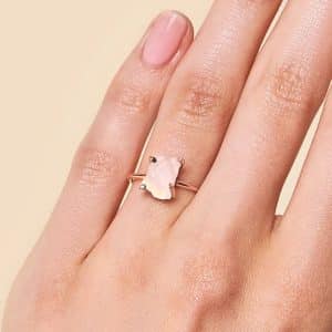 Irregular Rose Gold Ring Women's Fashion All-Match Ring