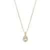 Aquamarine Blue Sky Flower Water Drop Hollow Corrugated Necklace