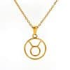 Fashion Titanium Steel Necklace Twelve Constellation