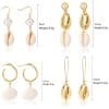 Natural Shell Long Conch Set