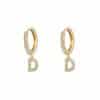 Women's Korean Style Small Earrings Half Circle