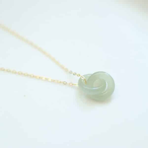 Women's Natural Hetian Jade Necklace