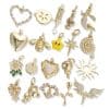 Angel Mermaid Love Heart Character Zircon Pendant Diy Bracelet Necklace