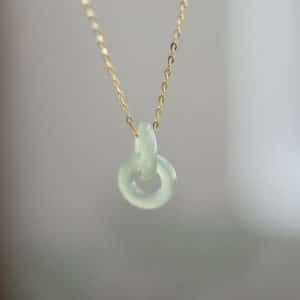 Women's Natural Hetian Jade Necklace