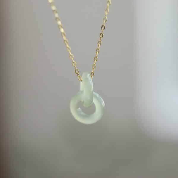 Women's Natural Hetian Jade Necklace