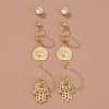 Fashion Women's All-match Butterfly Alloy Stud Earring Set